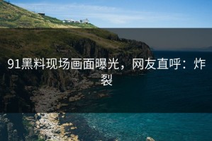 91黑料现场画面曝光，网友直呼：炸裂