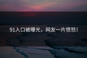 91入口被曝光，网友一片愤怒！