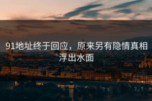 91地址终于回应，原来另有隐情真相浮出水面