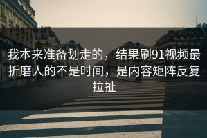 我本来准备划走的，结果刷91视频最折磨人的不是时间，是内容矩阵反复拉扯
