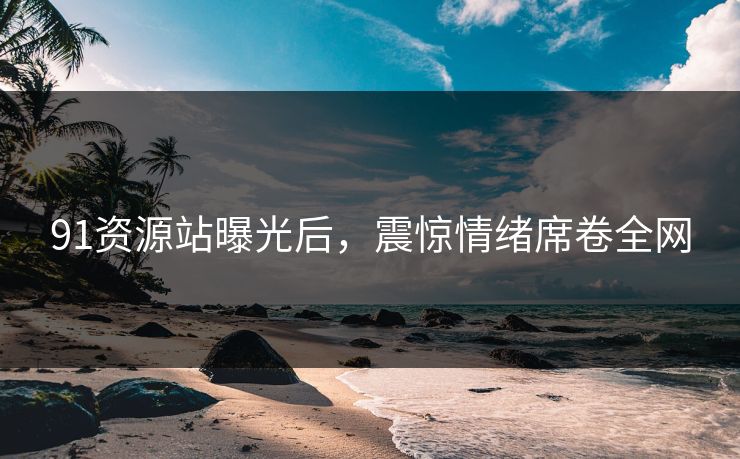 91资源站曝光后，震惊情绪席卷全网